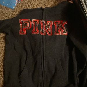 PINK size small zip up